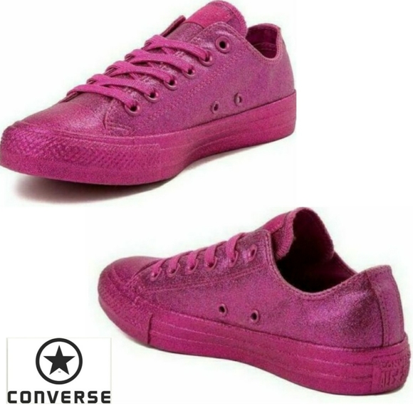 converse glitter fucsia